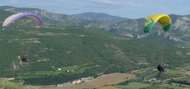 4 Vuelos Acrobaticos en parapente